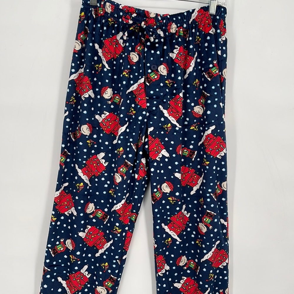 Peanuts Christmas Lounge Pants Men's size M NWT‎